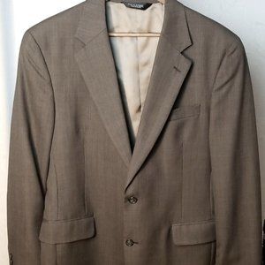 Jos A. Bank Men's 2-Button Sport Coat, Sz 41L Brown, Jacket Blazer